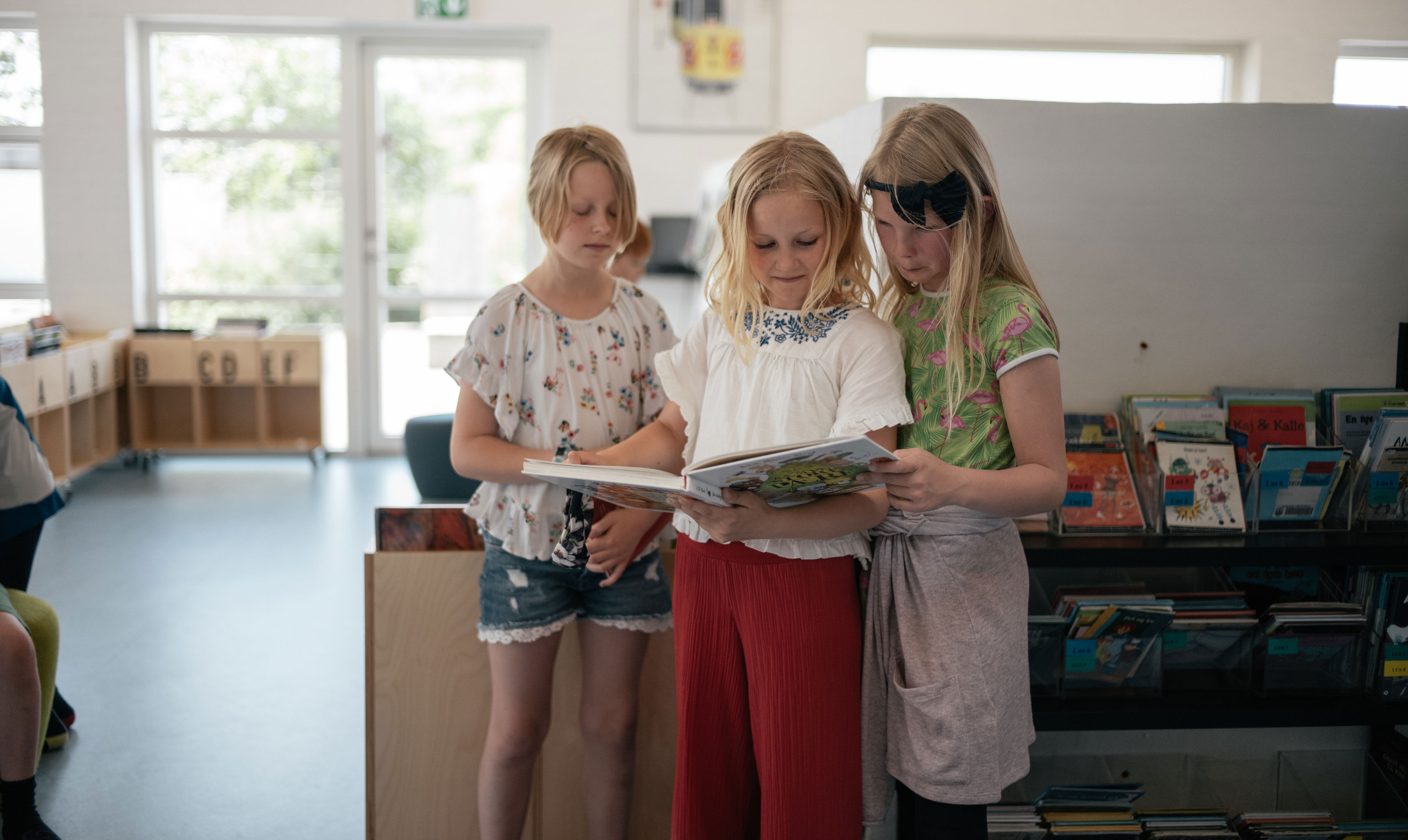 3 elever på PLC